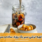 طرز تهیه ترشی سیر یک روزه، ساده و سریع