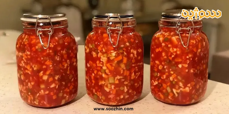 طرز تهیه ترشی گوجه