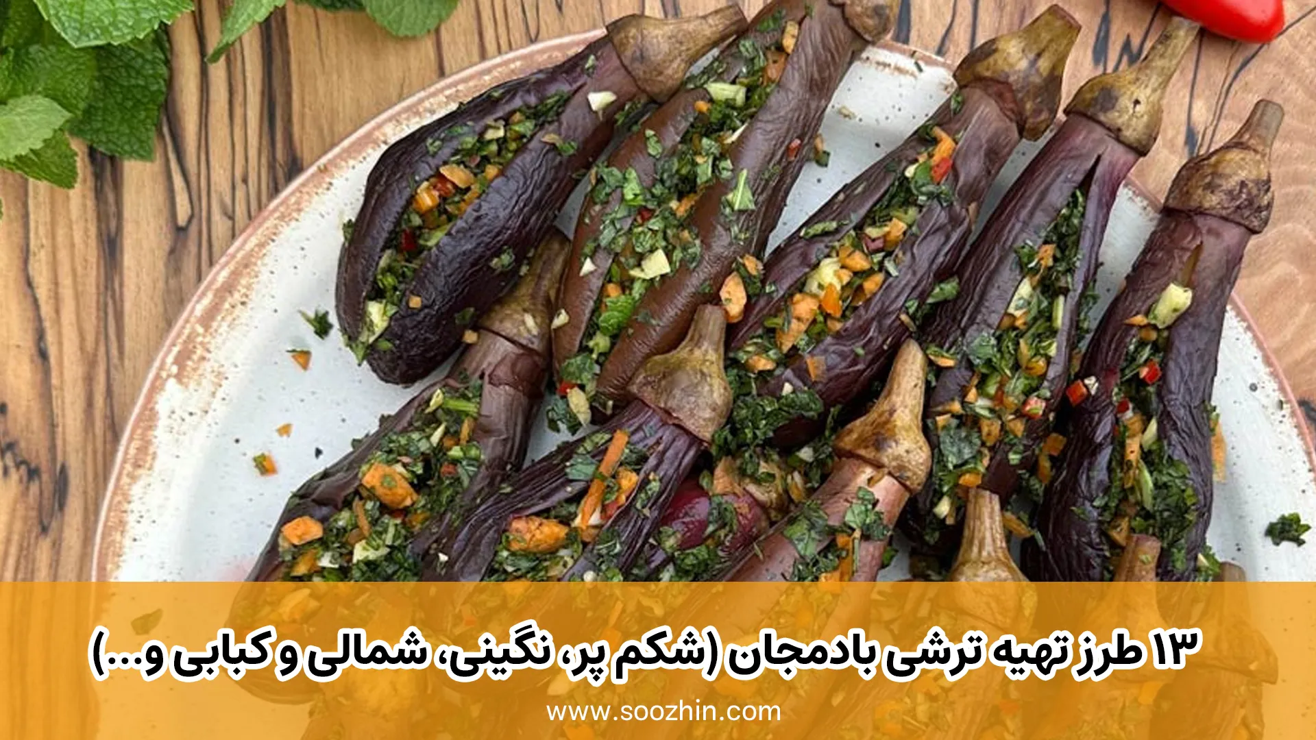 ۱۳ طرز تهیه ترشی بادمجان (شکم پر، نگینی، شمالی و کبابی و...) 1 ۱۳ طرز تهیه ترشی بادمجان (شکم پر، نگینی، شمالی و کبابی و...)