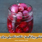 طرز تهیه ترشی پیاز قرمز
