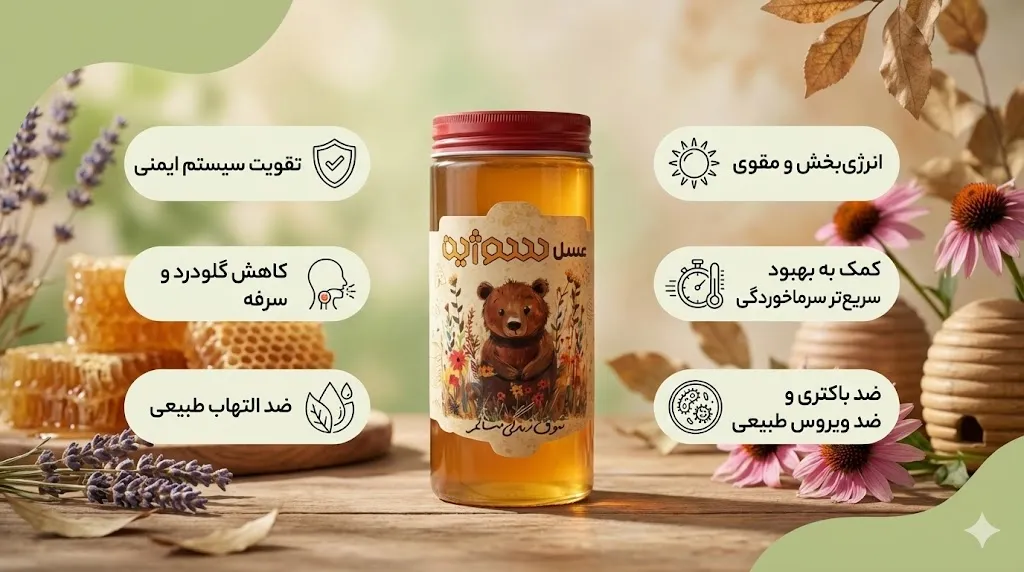 خواص عسل آویشن؛ از درمان سرفه و زخم معده 7 خواص عسل برای سرماخوردگی